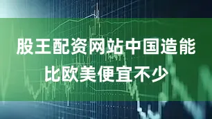 股王配资网站中国造能比欧美便宜不少